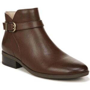 SOUL Naturalizer Womens Rosaline Brown Faux Leather Ankle‎ Booties Shoes